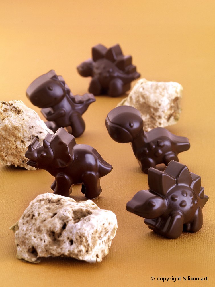 Silikomart formička na čokoládu - DINO