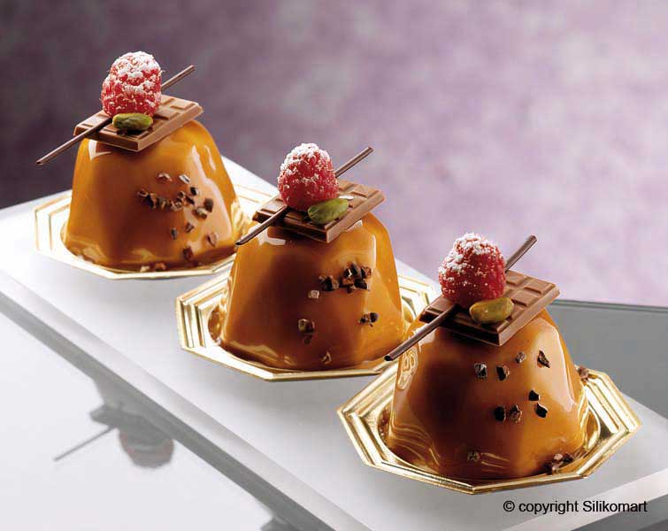 Silikonová forma na 6 ks - Bábovky (DIAMANTE)