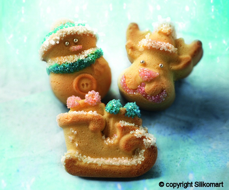 Silikomart forma na pečení 6 ks - FUNNY CHRISTMAS