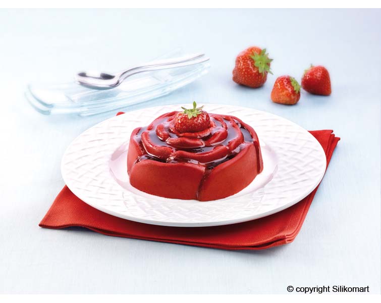 Silikonová forma Růže malá 2 ks