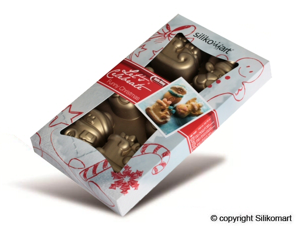 Silikomart forma na pečení 6 ks - FUNNY CHRISTMAS