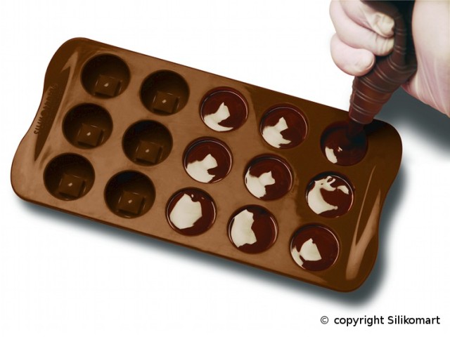 Silikomart formička na čokoládu - DINO